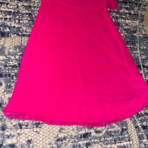 Gianni Bini Bright Pink Women’s Size 0 Multi-layered Dress - Picture 3 of 8